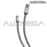 Auxmega 3-FT Genuine Leather Android Cable