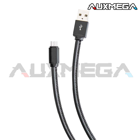 Auxmega 3-FT Genuine Leather Android Cable