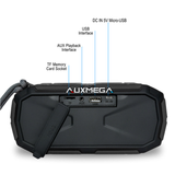 Auxmega Wireless Outdoor Weatherproof/Shockproof Bluetooth Speaker with Enhanced Bass