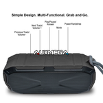 Auxmega Wireless Outdoor Weatherproof/Shockproof Bluetooth Speaker with Enhanced Bass